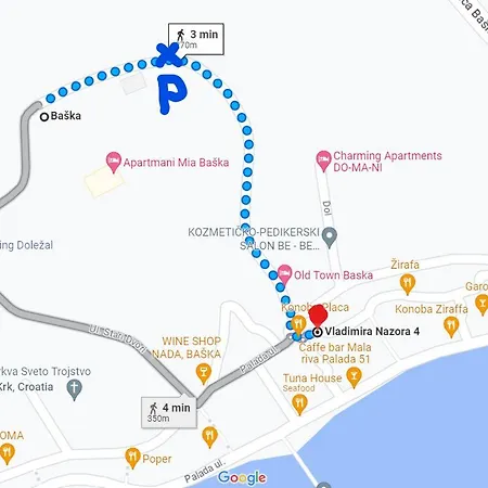 Placa With Balcony And Sea View Apartament Baška